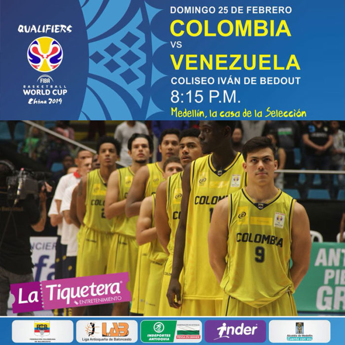 ELIMINATORIAS FIBA MUNDIAL CHINA 2019 COLOMBIA VS VENEZUELA